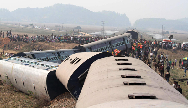 Train mishap in India