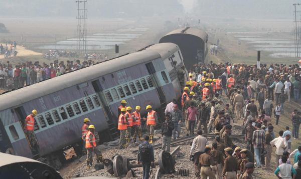 Train mishap in India
