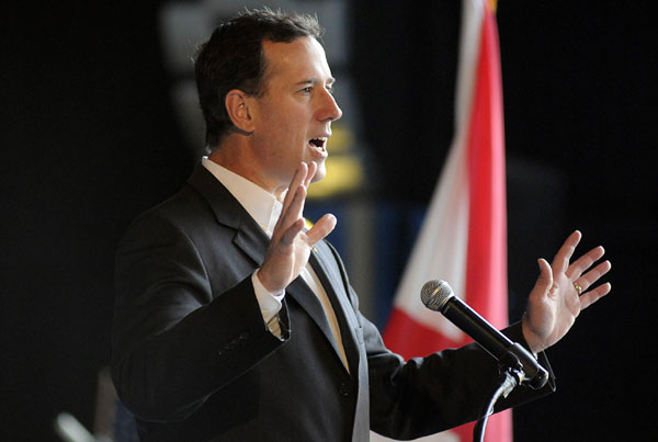 Santorum scores easy win at Kansas caucuses