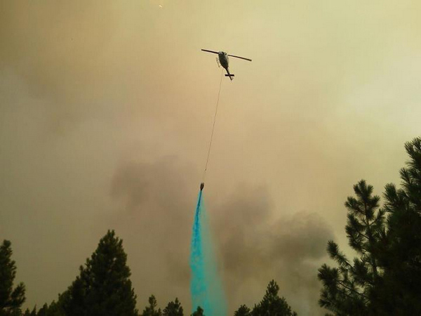 Wildfires blaze across US west