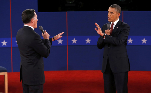 Obama outperforms Romney in high-stake 2nd debate