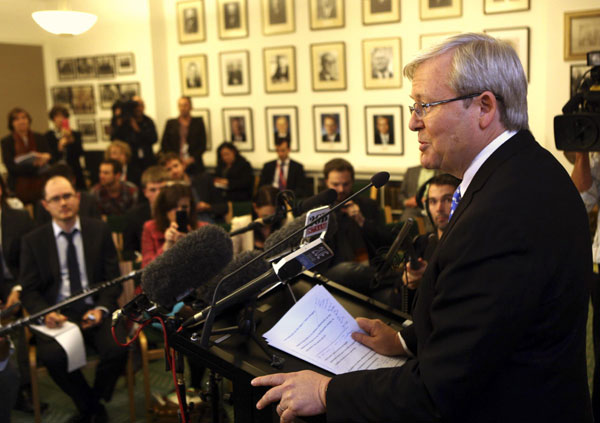 Rudd returns as Australian PM after Gillard