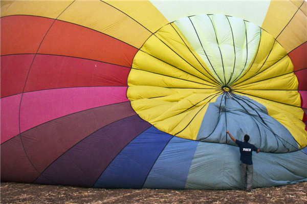 Hot air balloon festival in Israel