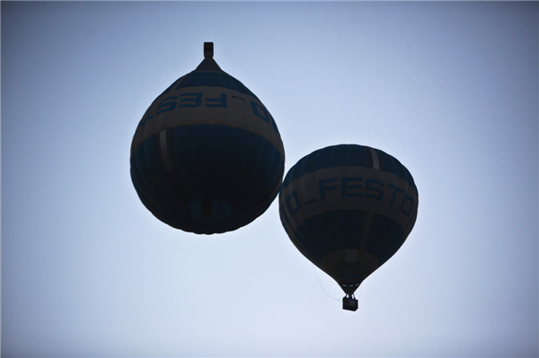 Hot air balloon festival in Israel