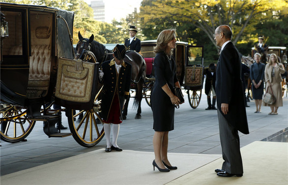 US envoy to Japan Caroline Kennedy meets emperor