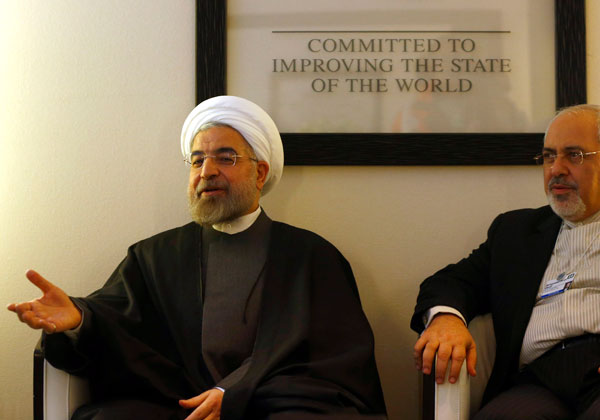 Iran's President and FM attend WEF 2014 in Davos