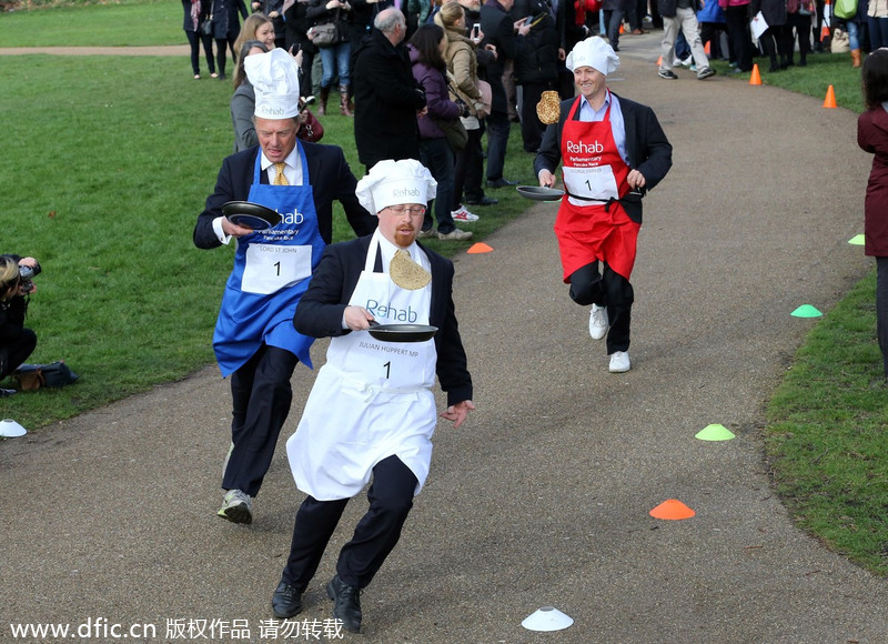 Pancake Day races in London