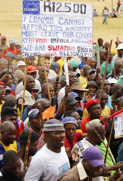 Mine strike hits S. African economy