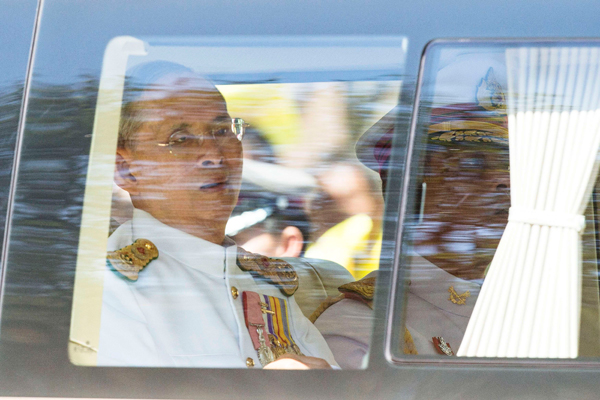 Thai king attends coronation anniversary ceremony