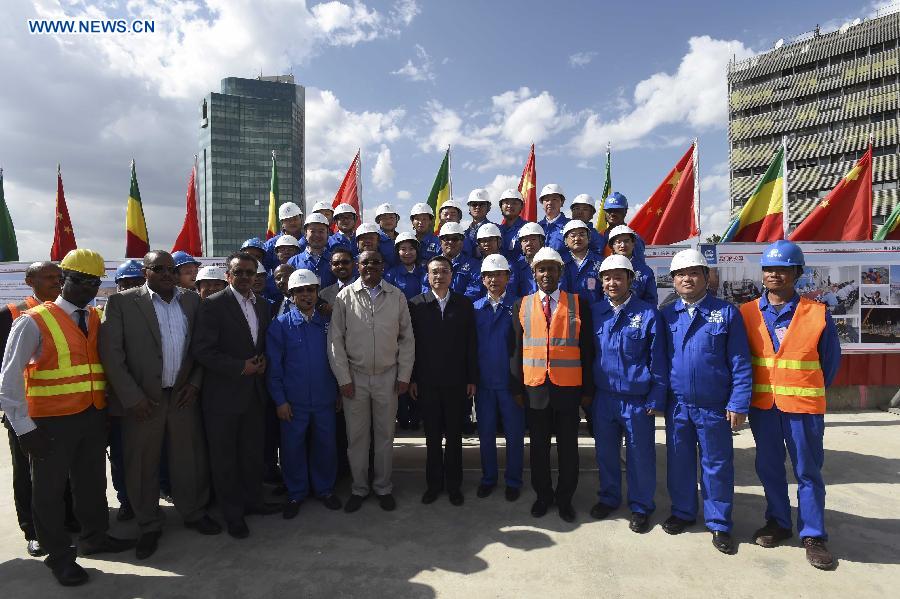 Chinese Premier visits light railway project in Addis Ababa