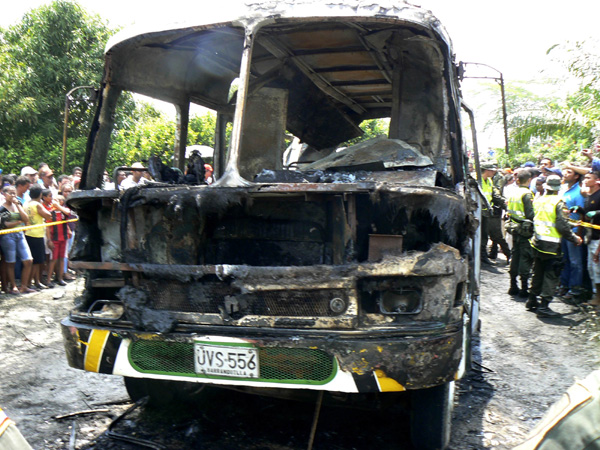 Colombia bus fire kills 31 children, one adult
