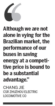 'Green' buses join Cup fleet in Brazil