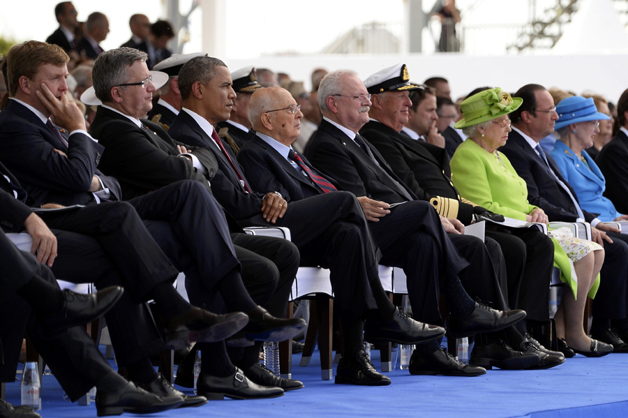 Western leaders mark D-Day landings on Normandy beaches