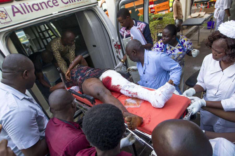 At least 21 killed in rush-hour blast in Nigerian capital