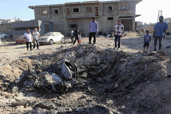 Libyan warplane crashes in Benghazi