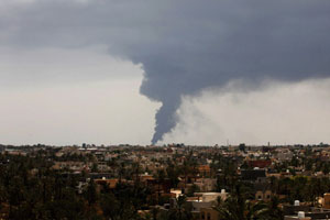 Libyan warplane crashes in Benghazi