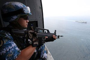 Chinese convoy fleet executes escort missions in Gulf of Aden