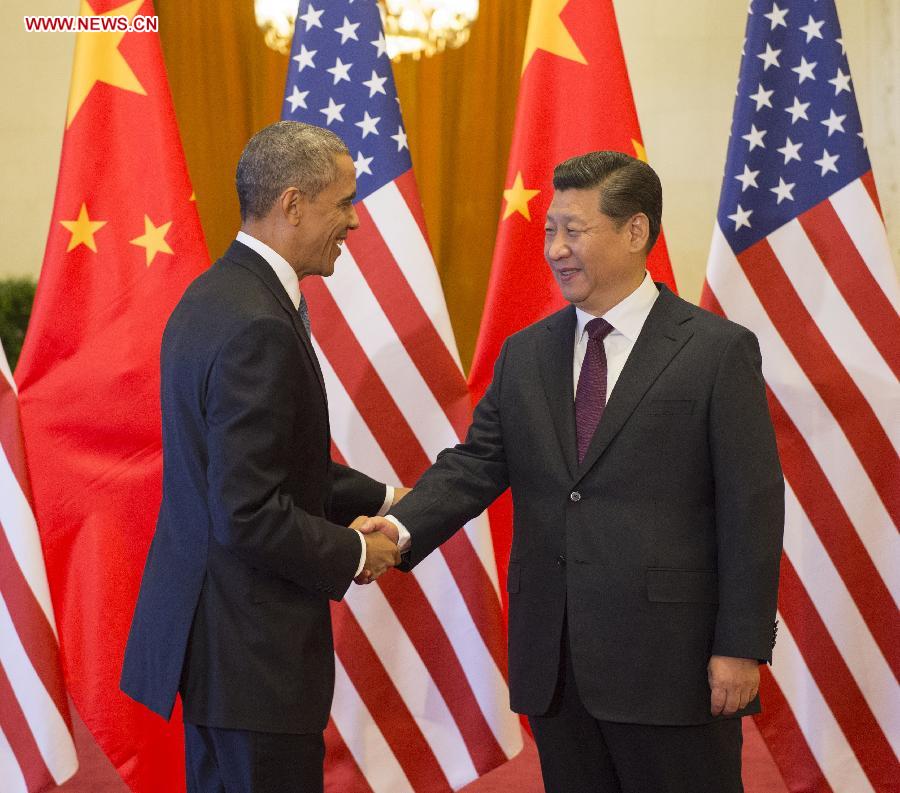 Xi talks with Obama, pledges commitment to new-type of major-country relations