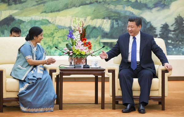 Xi eyes continued correct direction for China-India ties