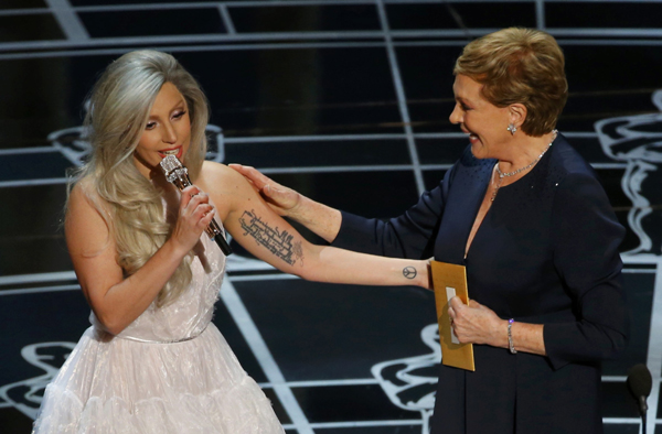 Lady Gaga, Julie Andrews notch Oscars' top social media moment
