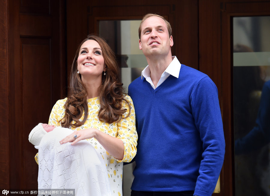 Newborn British princess makes first appearance with royal