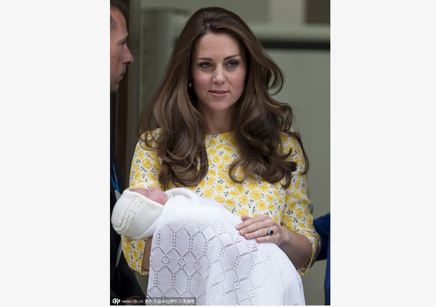 Newborn British princess makes first appearance with royal