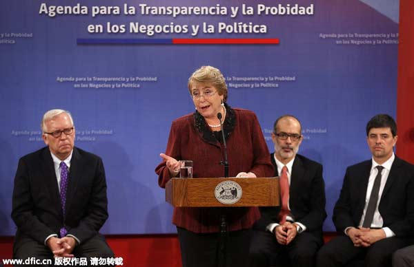 Chile's president launches measures to combat corruption