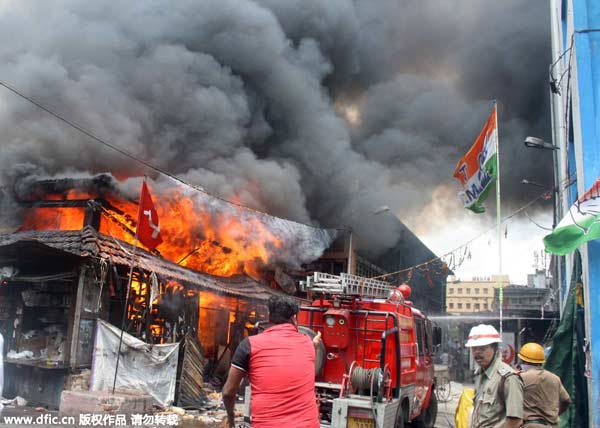 Fire guts 144-year-old iconic market in eastern India