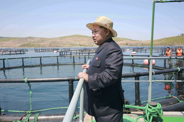 Kim gives field guidance at army Salmon farms