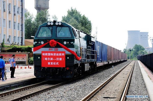 New cargo train service between China, Europe opens