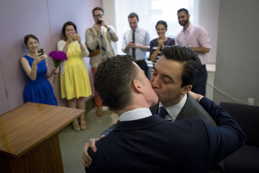 Gay rights supporters celebrate historic ruling