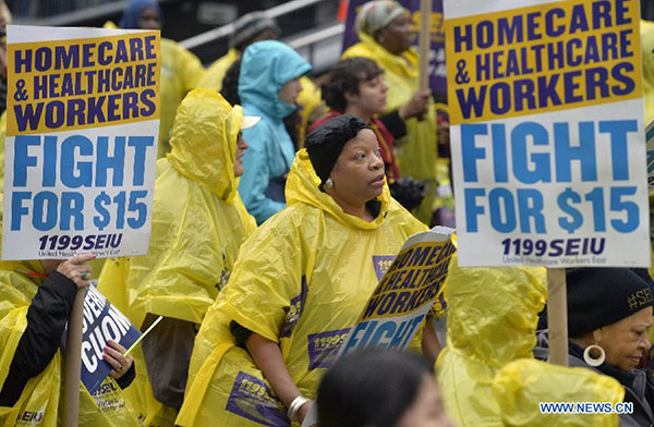 New York raising minimum hourly wage to 15 dollars for state workers
