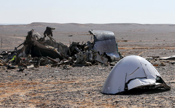 Egypt says no evidence so far of terrorist action in Russian plane crash