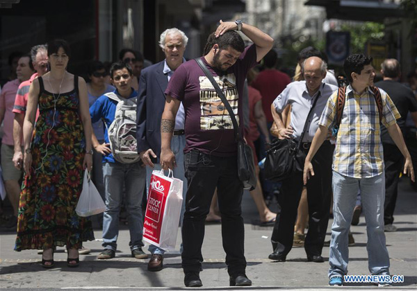 Argentina issues orange alert for heat wave