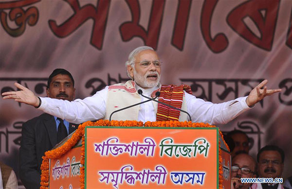 Indian PM kicks off assembly poll campaign in NE India