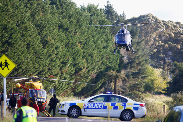 4 police officers shot in New Zealand