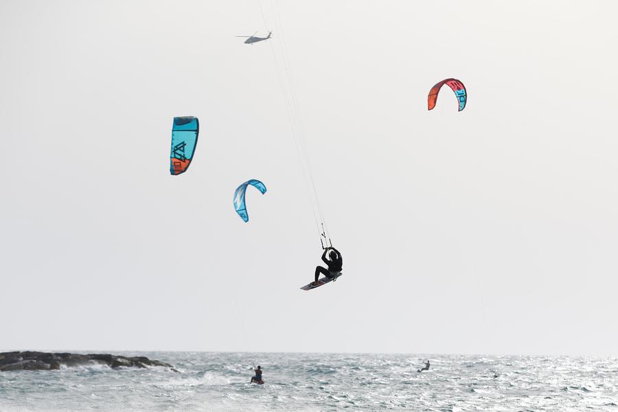 Go kitesurfing in Israel