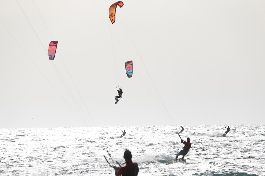 Go kitesurfing in Israel