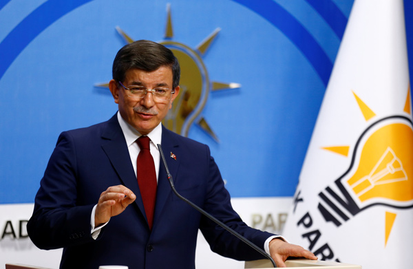 Turkish PM announces stepping aside