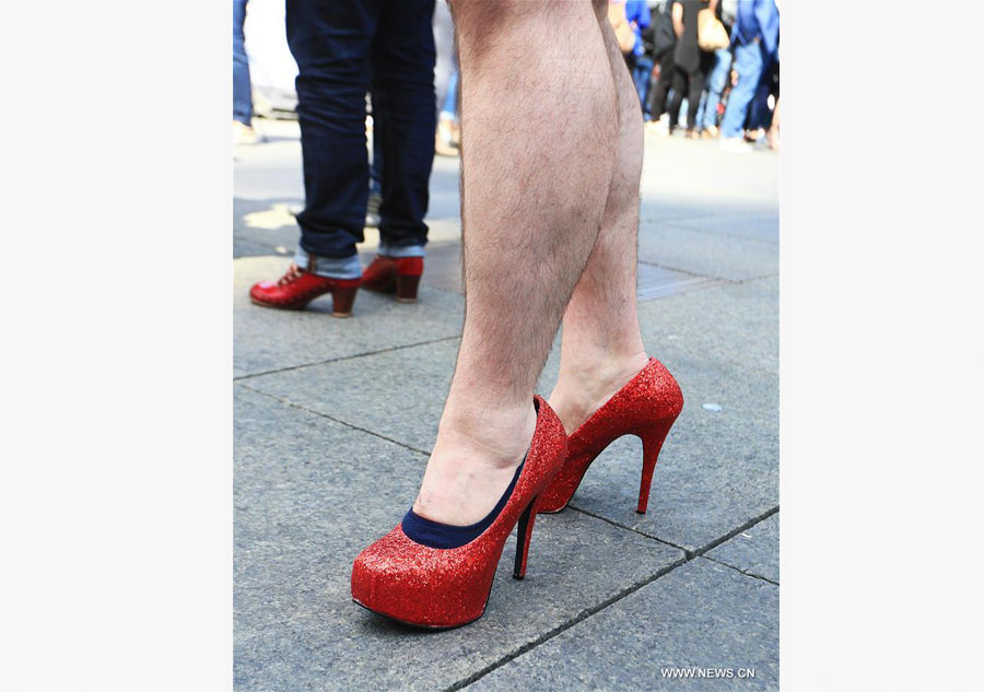 7th annual Walk A Mile In Her Shoes event held in Canada