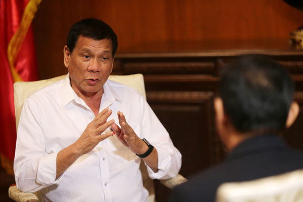 Philippine president expects to boost friendship with China