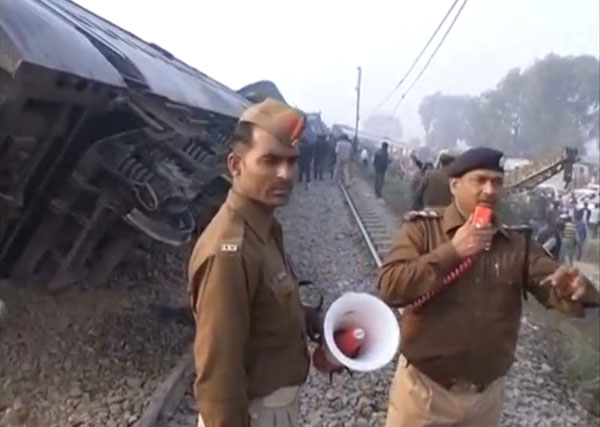 At least 90 dead in India train derailment