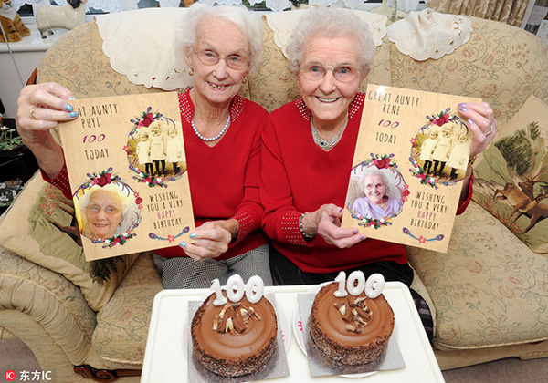 Sister act: Twins celebrate 100th birthday