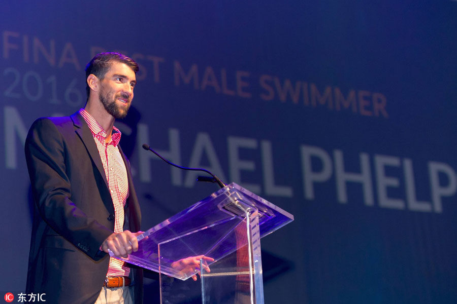 Michael Phelps named best swimmer of the year by FINA