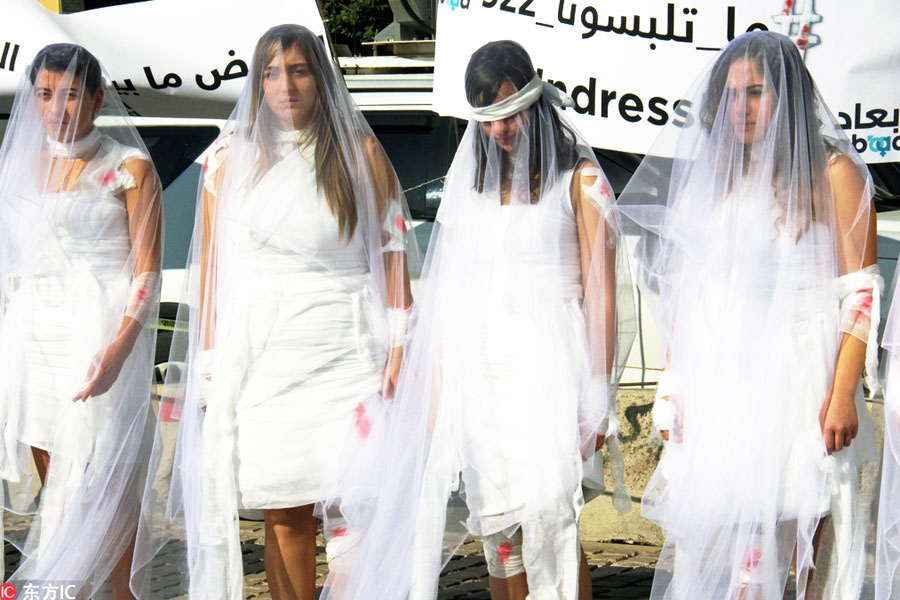 Lebanese women protest over unreasonable rape law
