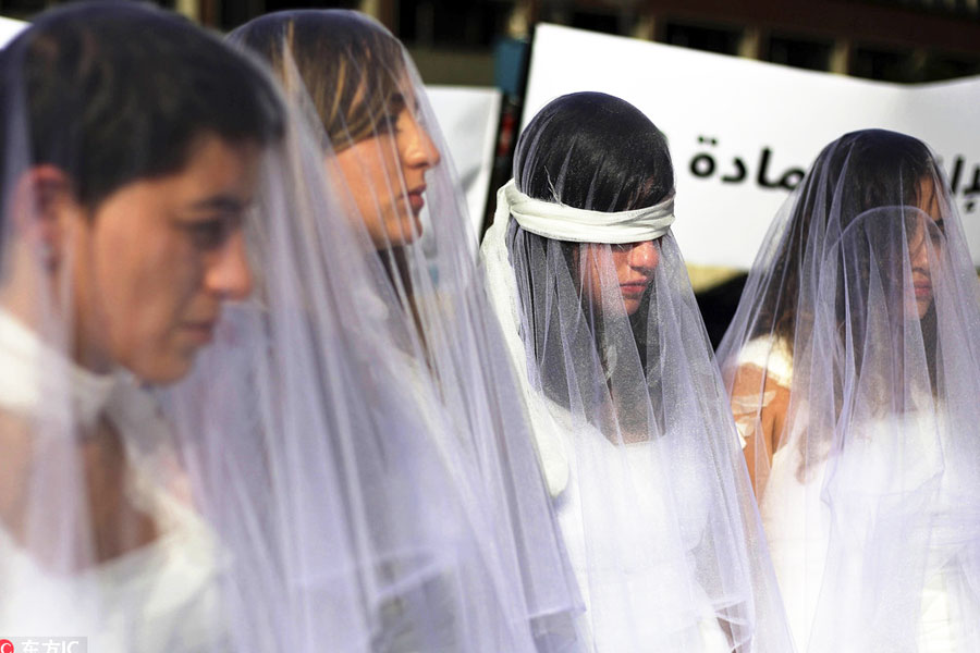 Lebanese women protest over unreasonable rape law