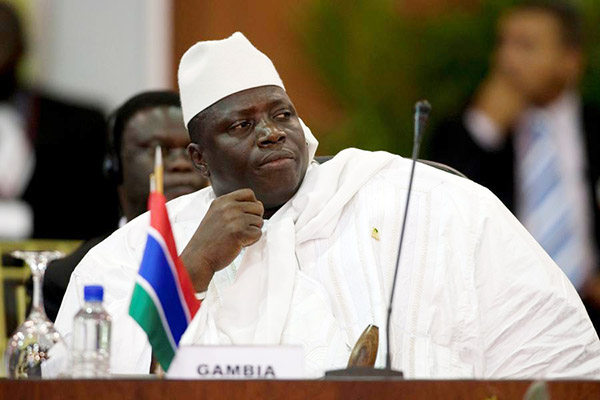 Gambia's former leader Jammeh flies into exile in Equatorial Guinea