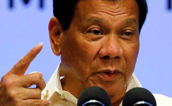 Philippines open to joint war drills with China: Duterte