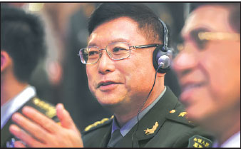 Chinese general meets Japanese counterpart