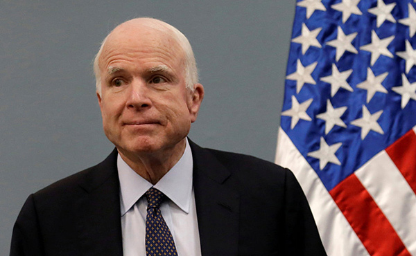 US Senator John McCain diagnosed with brain cancer